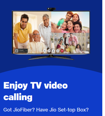 Jio fiber video calling