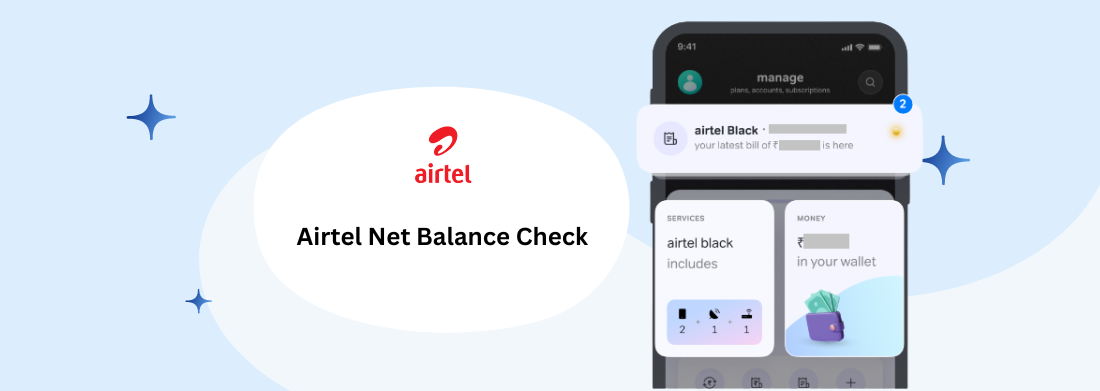 how to check airtel net balance