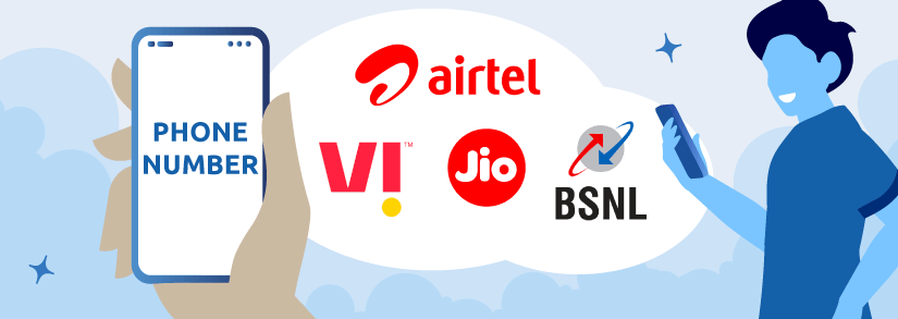 check mobile number from SIM for Airtel, BSNL, Vi and Jio