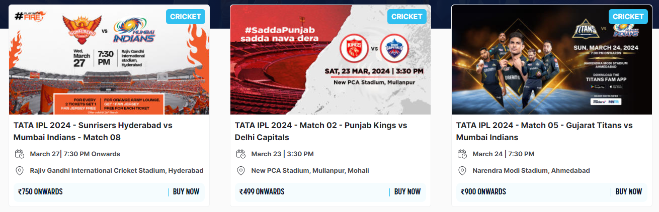 Tata IPL Delhi venue match ticket price