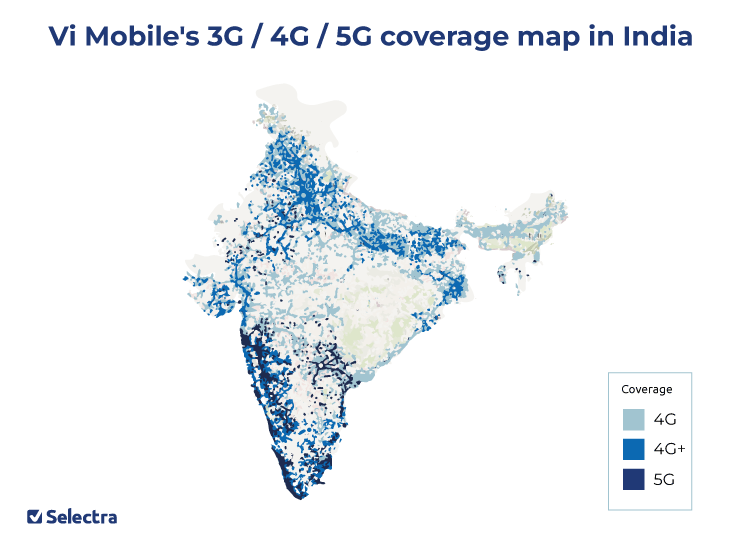 vi coverage in India