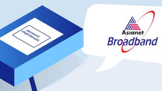 change asianet broadband wifi password