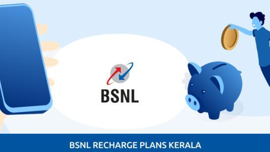 A man putting money in a piggy bank beside a phone represents the savings of BSNL recharge plans